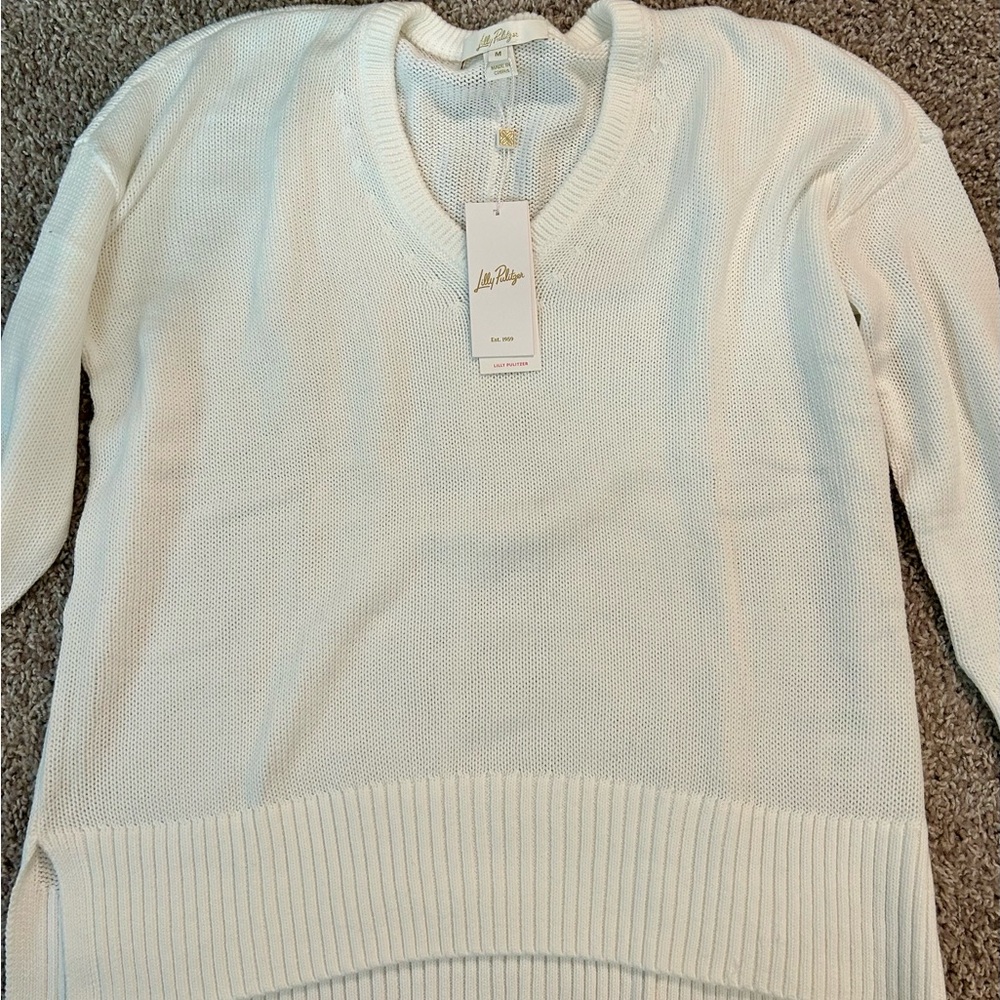 LILLY PULITZER Bedford White cotton Sweater